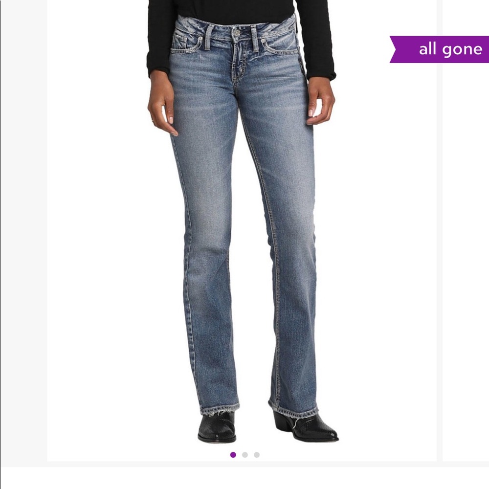 Plus silver jeans